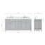 Aberdeenshire 72" Double Bathroom Vanity with Carrara White Marble Top-85363944