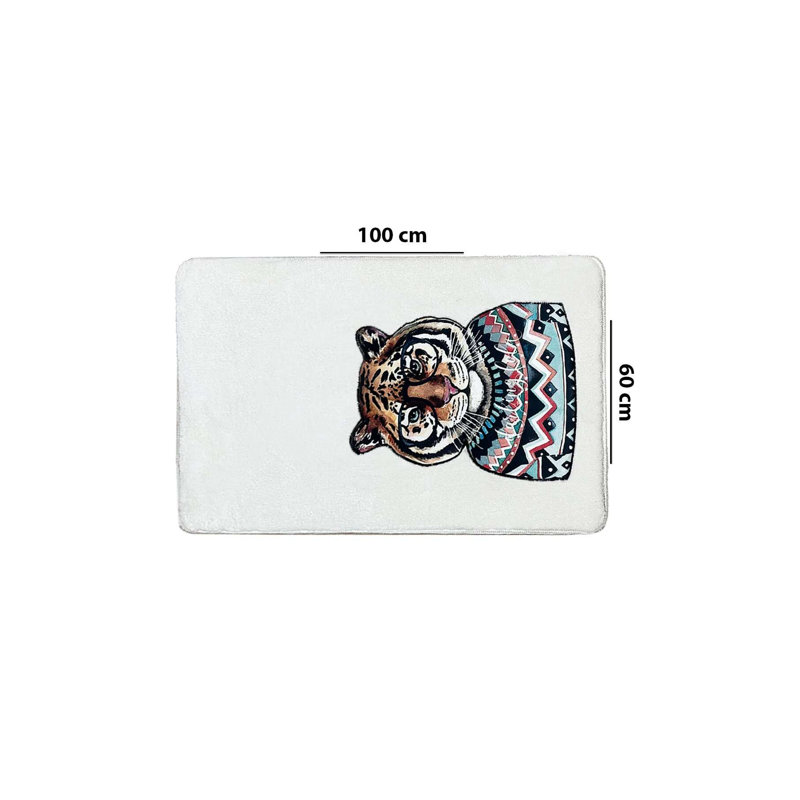 Soft Ecru Bathmat, 23.6 x 39.4 Inches | 100% Polyester, 0.5-0.5 Inches Pile Height | Non-Slip Dot Base, Machine Washable, Durable & Stylish | Perfect for Bathroom & Home Décor | Easy Care, Vacuum Friendly