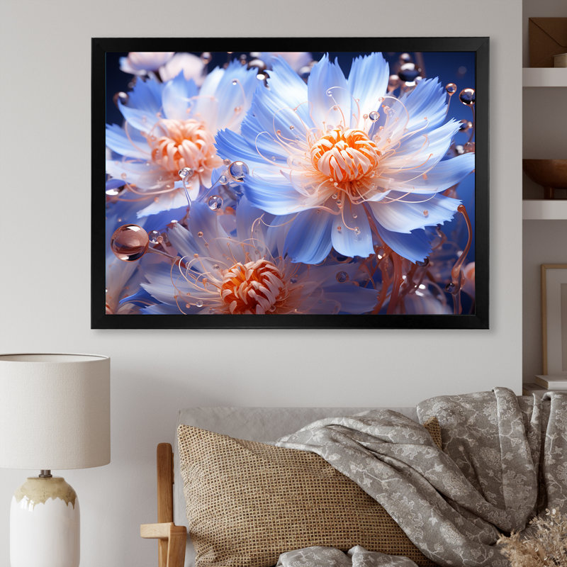 Impression sur toile Dreamy Mauve, H 30 po x l 40 po x P 1,5 po, Cadre simple noir