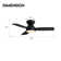 32'' Small Ceiling Fan With Led Lights & Remote Control