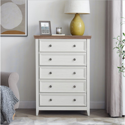 Commode moderne à 5 tiroirs, commode à tiroirs et rangement à vêtements pour le salon