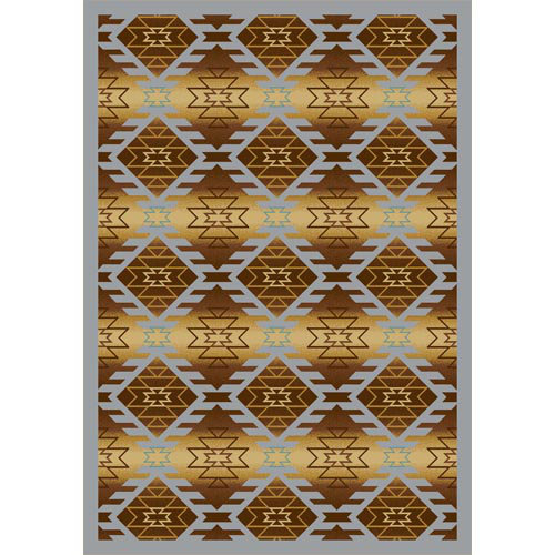 Tapis cuivre touffeté Whimsy Southwestern, Rectangle 7 pi 8 po x 10 pi 9 po