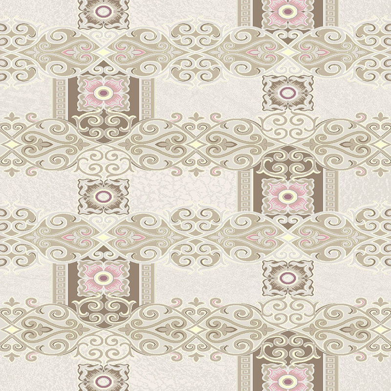 Tapis en polyester de qualité supérieure (5,2 x 7,5 pi), 1% antibactérien, antidérapant, 0,3 po de hauteur | Lavable à la machine, impression numérique 3D, tapis tissé durable | Idéal pour le salon, la chambre à coucher et les espaces repas