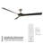 Torque Indoor/Outdoor 3-Blade Smart Ceiling Fan 70" and Remote Control, Works With Alexa and iOS or Android App-82982529