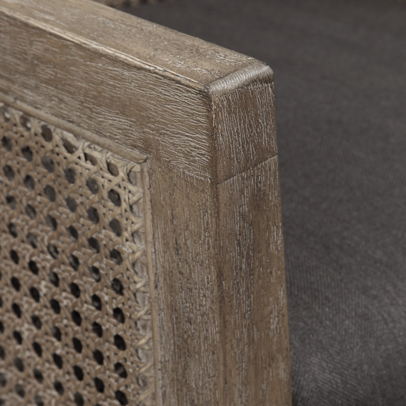 Tabouret de bar Farlane, Gris foncé / brun
