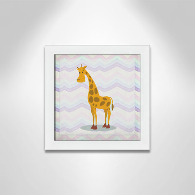 Décalcomanie murale «Pink Giraffe Time»