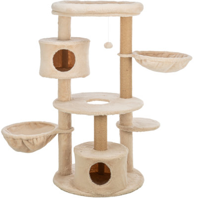 TRIXIE Anna 50-in Cat Tree, Jute Scratching Posts, Cat Tower with Condos, Hammocks, Platforms, Hanging Cat Toy