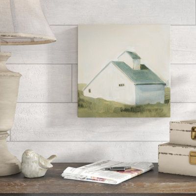 « serene grange i », peinture sur toile tendue