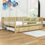 Lit de jour en bois Havund avec lit gigogne simple et garde-corps de clôture-50133397-50133394