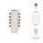 Modern Ceramic Table Vase with Side Knob Accents for Home Decor - Sculptural Tall Flower Vase for Living Room and Shelf Styling-1270023128