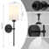 Battery Operated Wall Sconces With Remote Control -13 Colors, Diammable, Timer Setting (2 Pack)