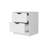 White Two-Drawer Nightstand