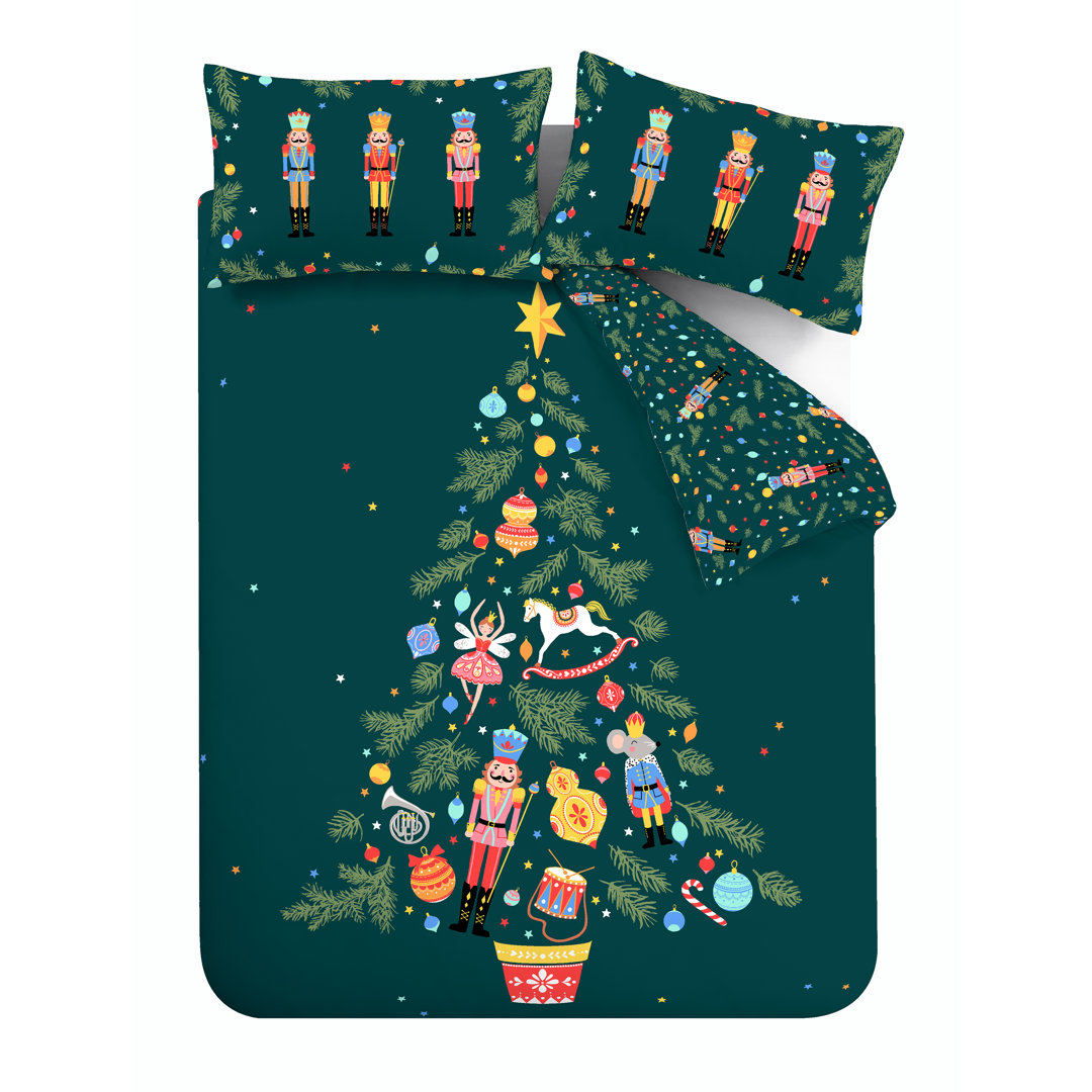 Christmas Nutcracker Reversible Duvet Cover Set