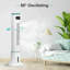 Ventilateur sur colonne Simple Deluxe, 12 vitesses et 3 modes de réglage, ventilateur de fermeture à 15 heures, faible bruit, 43 pouces, blanc