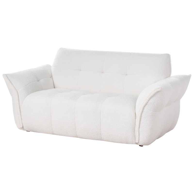 Sofa 2 Seater HALBA Boucle, White