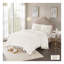 Mini ensemble de couvre-lit touffeté en coton chenille à médaillon à franges - Blanc cassé, taille simple / simple TG-122647247