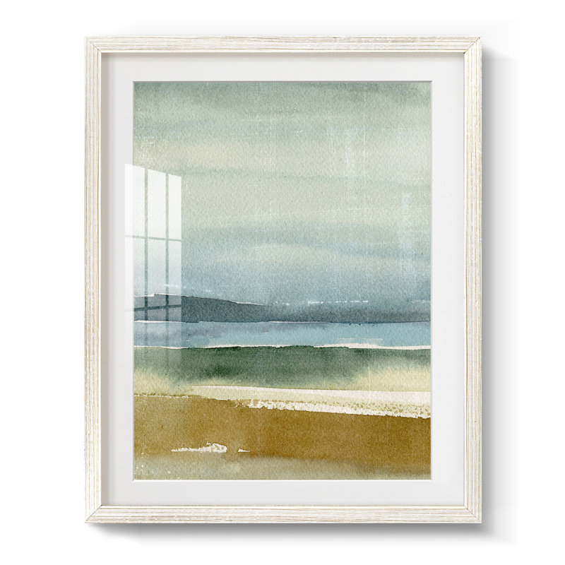 Perspectives ocre II - impression encadrée, H 28,5 po x l 20,5 po