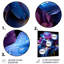Iris mauve bleu irisé - décoration murale florale en métal-1652391727