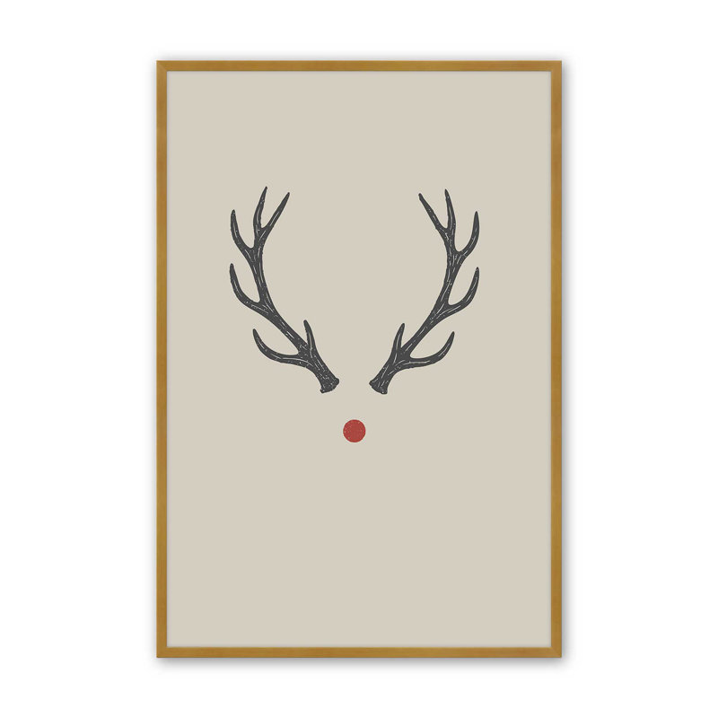 Reproduction d'art «Red Nose», Or poli, 24 po x 36 po
