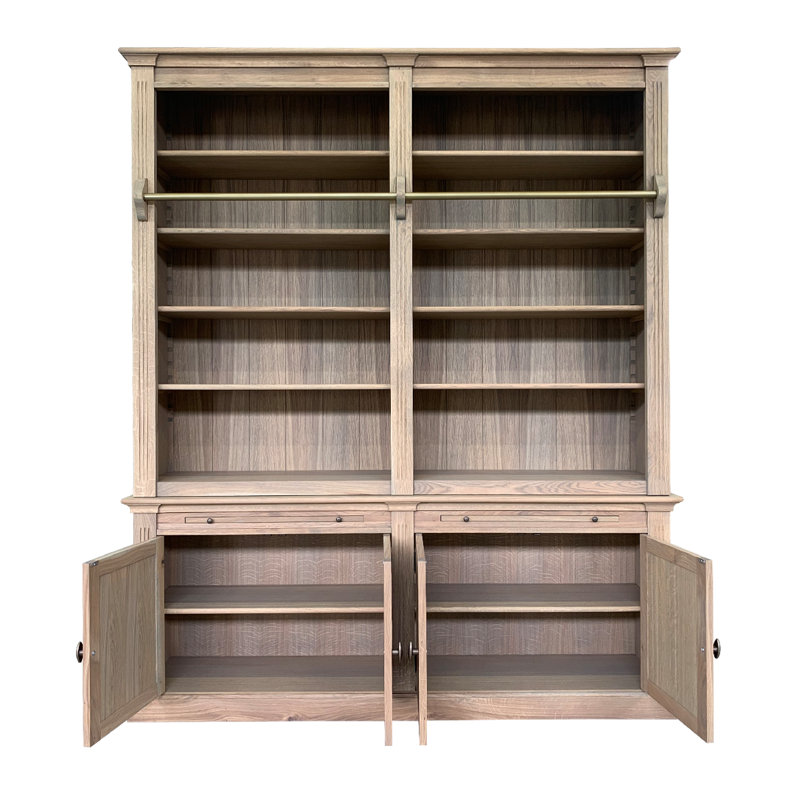 Irving 240cm H x 200cm W Library Bookcase