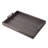 Rectangular Accent Nesting Tray Set Of 3, Snake Print, Metal Handles, Black