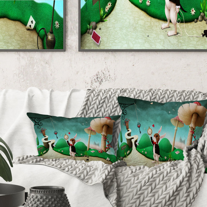 Coussin White Alice, 18 po x 18 po