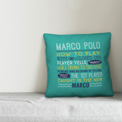  Marco Polo Rules Outdoor Square Pillow Cover & Insert