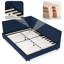 Lit plateforme tapissier réversible en L avec tissu en velours-1024721418-1024721415