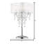 Lampe de table argentée 35 po