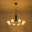 Lustre spoutnik en verre texturé 8 lumières