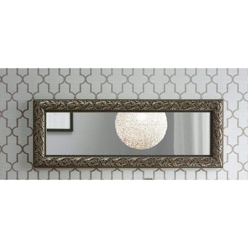 Drennen Flat Plastic Framed Full Length Mirror in Gold