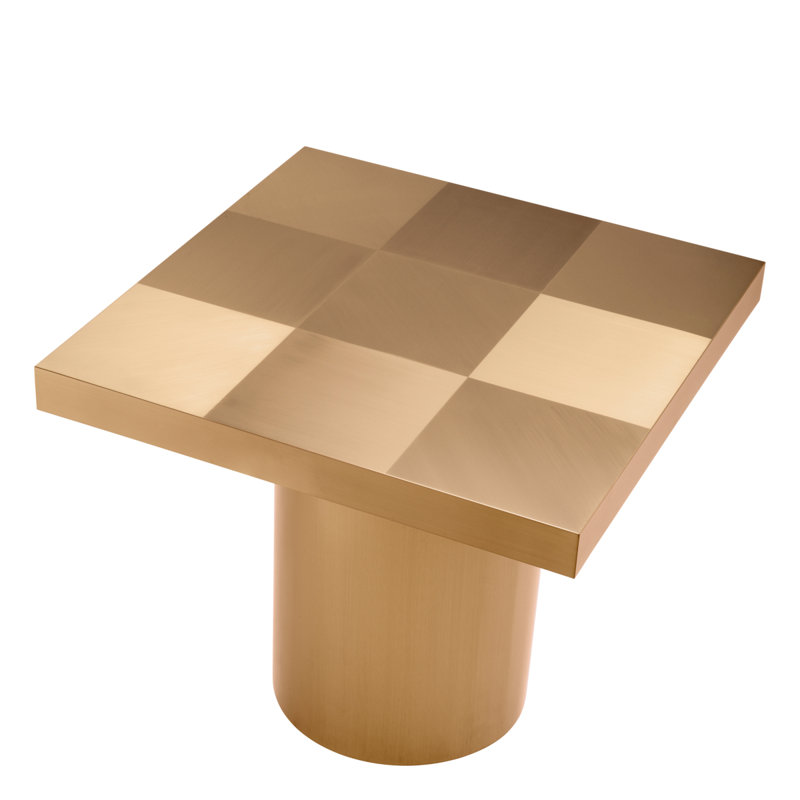 Side Table Laporte Brushed Brass Finish - Base