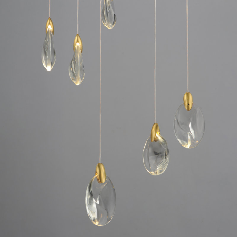 Pebble-Multi-Light Pendant, 18, 4, 4.75" H x 21.75" W x 21.75" D