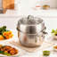 Living And Home 8L Steel Pot Set