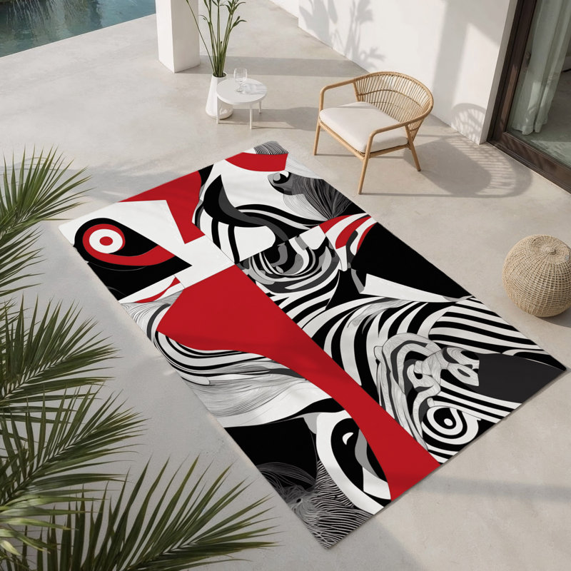 Tapis intérieur et extérieur Obsidian, Rectangle 4pi x 6 pi