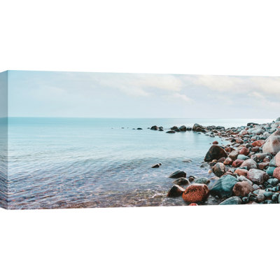 Pebbles On The Beach - Wrapped Canvas Print