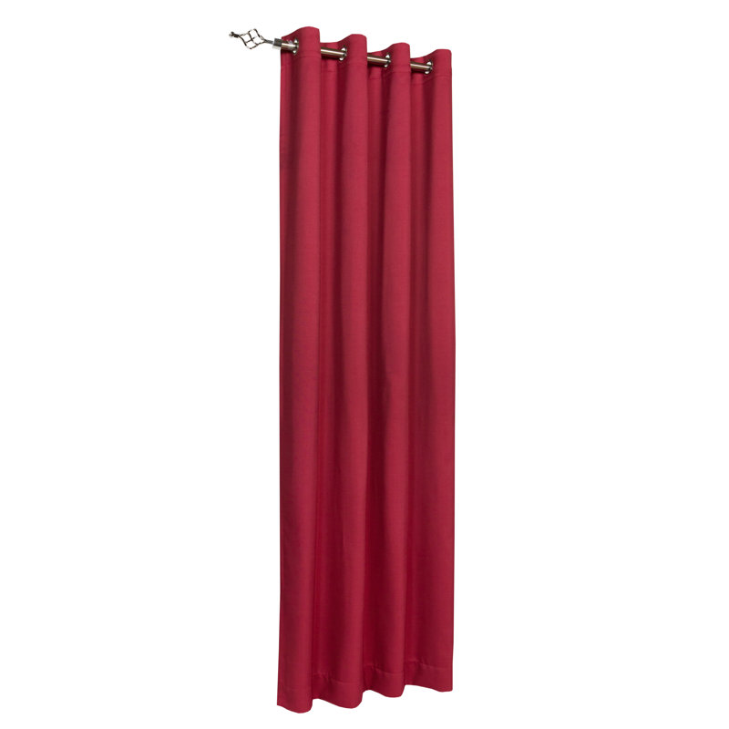  Paire de rideaux obscurcissant en polyester Marnell (ensemble de 2), Rouge
