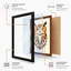 Owl Geometric - Framed Print-1394259944-1394259947