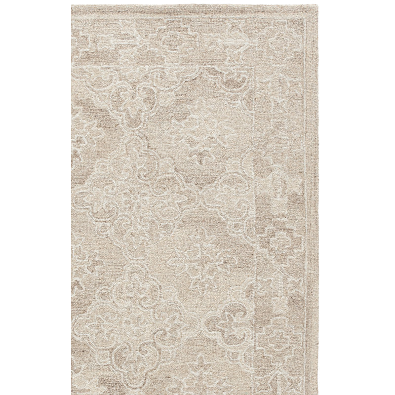 Martha Stewart 3860 Hand Tufted 85% Wool; 15% Cotton Damask Rug, 2'-3" X 8'-0" Runner