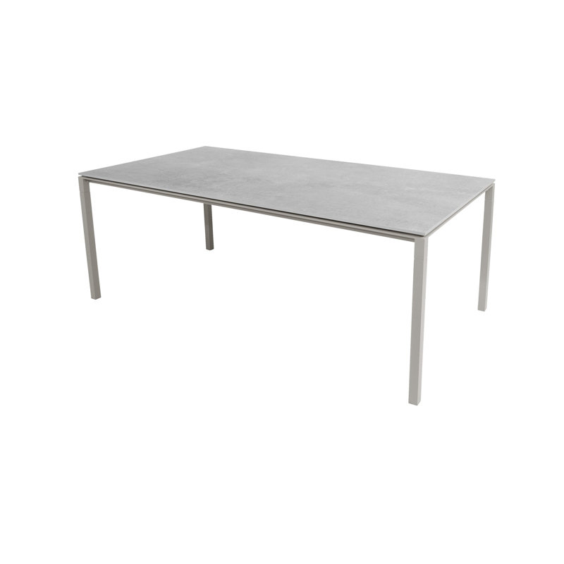 Pure Outdoor Dining Table, Taupe/Gray, 39.4" W x 78.8" L x 28.8" H