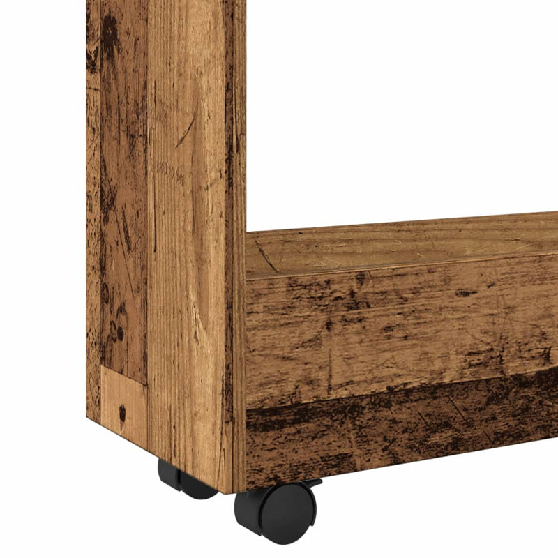 Narrow Serving Cart, Old Wood