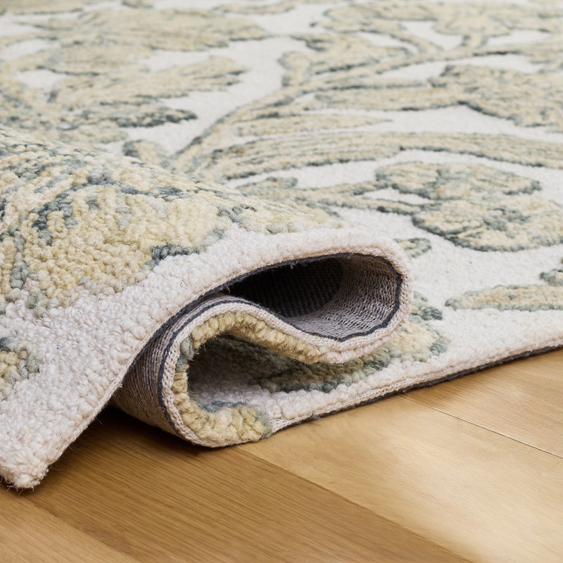 Jardin 333 Hand Tufted 80% Wool; 20% Cotton Floral Rug, Rectangle 8' x 10'