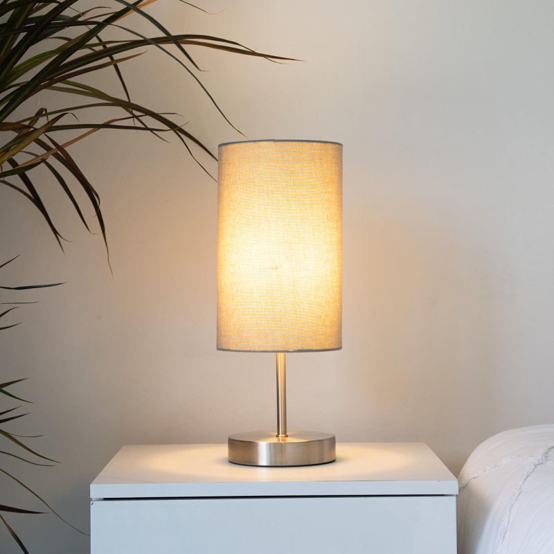 Arpie Metal USB Table Lamp, Grey
