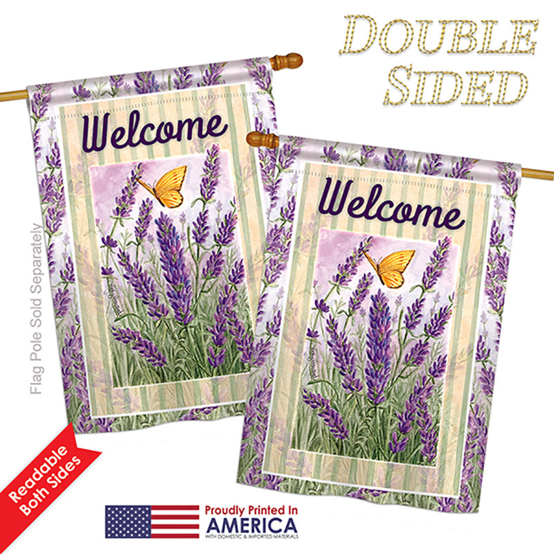 Drapeau de maison 40 x 28 po Genivee