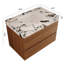 Meuble-lavabo de salle de bain avec plateau en faux marbre-1157751496