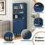 Grande armoire de rangement avec 2 portes vitrées et 2 portes-1952274545
