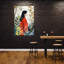 «Serene Woman Red Forest Dreamy Elegant Peaceful Forest Nature», art mural-129150499