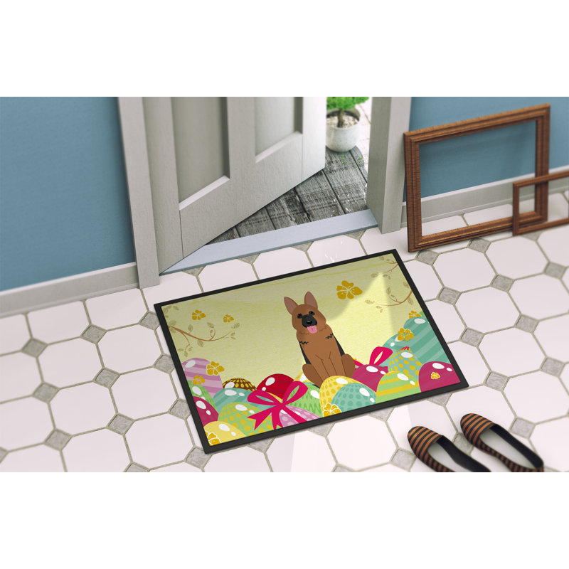 Saroyan Non-Slip Easter Outdoor Doormat, 18"W X 27"L