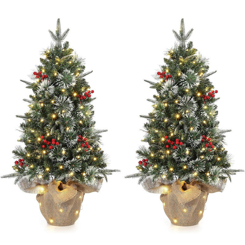 91.4cm H Lighted Artificial Christmas Tree