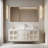 Light luxury cream style bathroom cabinet